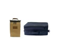 Uqezagpa Outdoor Cassettes Stove Tanks Storage Bag Stove Canister Pots Carry Bag Camping Baking Pan Cookware Storage