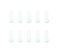 Uqezagpa Pack Of 10 Silicone Cable Organizers Magnetic Clip for Earphones Charging Cord Solid Color for Home Office Travel