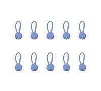 Uqezagpa Pack Of 10 Silicone Cable Organizers Magnetic Clip for Earphones Charging Cord Solid Color for Home Office Travel