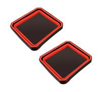 Uqezagpa Pack of 2 Foldable Magnetic Silicone Small Metal Parts Tray Tool Carriers Bowls for Bolts Screws and Nut