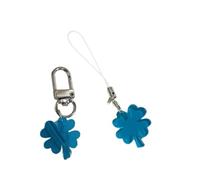 Uqezagpa Pack Of 2 Handmade Phone Charm Four Leaf Phone Lanyard Stylish Pendant Bag Accessory Suitable For Various Occasion Individualized Jewelry