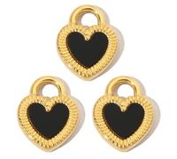 Uqezagpa Pack of 3 Fashionable Jewelry Charm with French Crystals Cats Paws Designs and Love Heart Necklace Pendant