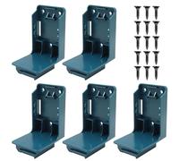 Uqezagpa Pack of 5 Battery Base Brackets Fixing Efficient Organization Suitable for Power Tool Various Model with Screws