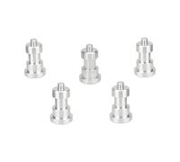 Uqezagpa Pack of 5pcs Aluminum Alloy Light Stand 1/4inch-20 Male to 1/4-20 Female Screw Adapter for Camera Tripod