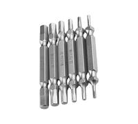 Uqezagpa Pack of 6 Magnetic Double Ended Hexagonal Bits Effective Magnetic Double Sided Bits for Convenient Household