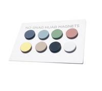 Uqezagpa Pack of 8 Hijab Fasteners Magnetic Hijab Scarf Clip Magnetic Buttons Hijab Magnet Brooch Collar Clip Cufflink