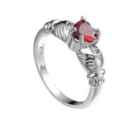 Uqezagpa Party Statement Rings Hand Jewelry Unique Heart Rings Offering A Fashion Look For Those Who Embracing Individuality Zircon Stone