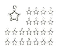 Uqezagpa Personalized Jewelry Creation Elegant Star Spacer Bead Accessory Delicate Pendant For Fashion Forward Individuals Stylish Bead Charm