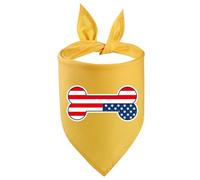 Uqezagpa Pet Bandana Supplies Decorations Julycostume Triangular Towel Dog Scarf Pet Neckerchief Scarf 4th July