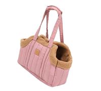 Uqezagpa Pet Handbag Cat Carriers Bag Soft Big Capacity with Strap Breathable Pet Carriers Sightseeing