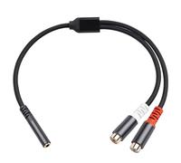 Uqezagpa phono to 3.5mm Cable, 3.5mm 1/8 to phono 2-Female Headphone Adapter Y Splitter Stereo Music Cord