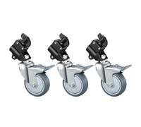 Uqezagpa Photography Light Stand Caster Wheel 360 Degree Rotation for Studio and Outdoor Use Durability and Easy