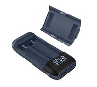 Uqezagpa Portable Fast Charging Power Banking with LED Display for 21700/20700/18700/18650 Batteries without Protections