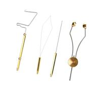 Uqezagpa Portable Fly Tying Tool Combo Set NonSlip Grip Bobbin Threader Fishing Knotter Accessories Easy to Use Lures Making Bodkin Knots Finishers
