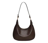 Uqezagpa Portable Half Moon Crossbody Bag For Women PU Leather Retro Shoulder Purse With Adjustable Strap Fall Fashion Purses Fall Fashion Purse