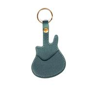 Uqezagpa Portable Protective Pick Holder Guitar Shape Pick Storage Case Guitar Pick Bag Practical Pick Container PU
