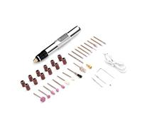 Uqezagpa Portable USB Powered Wireless USB Rechargeable Electric Engraving Pen with 36 Stencils Suitable for Metal Wood