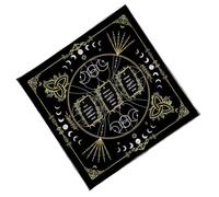 Uqezagpa Portables Foldable Tarots Divinations Mats With Mystical Symbols Washable Mats For Spiritual Practitioners Gifts Occult Ritual Table Cover