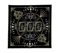 Uqezagpa Portables Foldable Tarots Divinations Mats With Mystical Symbols Washable Mats For Spiritual Practitioners Gifts Occult Ritual Table Cover