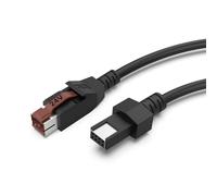 Uqezagpa Powered USB 24V Data Power Cable Line For Printer Medically Equipment POS Terminals Medically Devices Accessories Scanner Power Supply