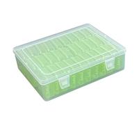 Uqezagpa Practical Stackable 30 Cell Clear Organizers Portable Accessory for Home and Office Clutter Control Organization Jewelry Sorting Container