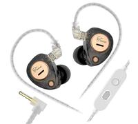 Uqezagpa Premium Double Driver Earbuds with Noise Isolation Comfortable Fit Taurus Double Dynamic Driver Earphones
