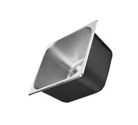 Uqezagpa Professional Half Size Stainless Steel Pan Corrosions Resistant Food Service Storage Container With Lid Kitchen Metal Tub Kitchen Organization Storage Pan