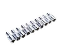 Uqezagpa Professional Metric Short Socket Set 1/4Inch Drives 6 Point Size 4mm to 14mm Wrench Accessory for Repair