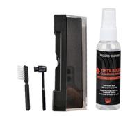 Uqezagpa Professional Vinyls Record Care Set 4 in 1 Designs Cleaning Tool Cleaner Fluid for Removal Noise Reductions Vinyls Record