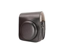 Uqezagpa PU Leather Camera Bag Carrying Storage Bag with Adjustable Strap Camera Shoulder Bag Scratch Resist for Sports