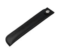 Uqezagpa PU Leather Pencil Case Retro Pen Case Single Pencil Pouches with Button Solid Color Pen Bag School Supplies Single Bag with Snap Button Pu Leather for School