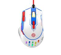 Uqezagpa Q15 Game Mouse 9-button Macro Programming RGB Light Six Gear 6400DPI Adjustable Hollowed Out Design Macro Programming Mouse