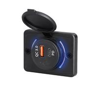 Uqezagpa Quick Charge3.0 And PD18W USB Outlet 12V/24V Panel Mount Car Chargers 36W USB Port Outlet Cover Car Chargers Fast Charging