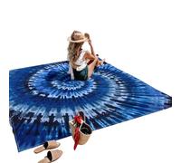 Uqezagpa Quick Drying Water Resistant Beach Mats Picnics Blanket for Outdoor Picnics Camping Yogas Portable Polyester Texture Waterproof Outdoor Meal Blanket