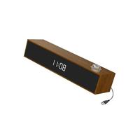 Uqezagpa Radio Lecturer with Constructed in Clock Subwoofer and Auditory Oaken Cabinet for Clear Sound Resolution Low Lecturer with Time Display
