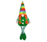 Uqezagpa Rainbow Gnomes Plush Dolls For Patricks Day Irish Festival Long Legs Leprechaun Scandinavian Swedish Tomte Figure Toy Soft Plush Toy
