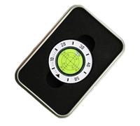 Uqezagpa Reading Tool Golfs Putt Greens Reader with Iron Box Detachable Levels Golfs Hat Clip Marker Easy to Carry Green Tool