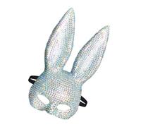 Uqezagpa Realistic Rabbits Animal Delicate Adult Sized Rabbits for Costume Parties Realistic Glass Inlayed