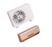 Uqezagpa Realistic Solar Air Conditioners Model with Detailed ABS Design Perfect for Dollhouses Enthusiasts Grey Tiny AC Model