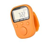 Uqezagpa Rechargeable 6 Digit LCD Manual Counter with 7 Channel Multiple Task Management and Adjustable Silicone Rings