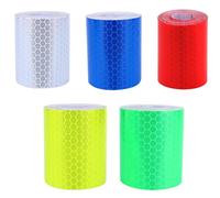 Uqezagpa Reflective Night Visibility Warning Tape Self-Adhesive Sticker Bicycles Reflective Tape Bike Reflector Sticker Bike Decals