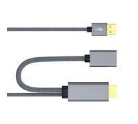 Uqezagpa Reliability HDTV to DisplayPort Converter Featuring USB Power Input for Consistent 4K60Hz for Durability Long Last Converter