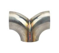 Uqezagpa Resistant Exhaust Systems Y Connector 4 Size Fluid Dynamics for Enhances Engine Power Output Low Back Pressure Y Pipe for Engine Power