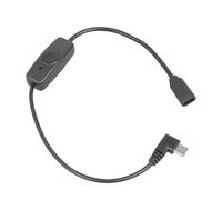 Uqezagpa Right Angled Design USB C Extension Cord with Switching Indication Light for Charging in Compact Space 34cm Without Data Transfer