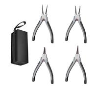 Uqezagpa Rings Pliers Set, Heavy Duty Internal External Circlip, High Carbon Steel Tool, Includes Portable Storage