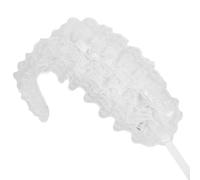 Uqezagpa Rosette Girl Ruffled Headwear Lace Trim Cosplay Flouncing Headwear French Maid Headpiece Bows Headbands Bows Hair Accessory