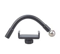 Uqezagpa Rotatable Bendable Smartphone Mounting Bracket Ball Head Adapter 60-90mm Mobile Devices Double Lengths Flexible Metal Hose Phone Clamp