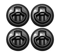 Uqezagpa Round Boats Door Latch 2.4 Inches Diameter Nylon Locking Flush Pull Slam Latch Lift for Boats Marine Deck Marine Slam Replacement Handle