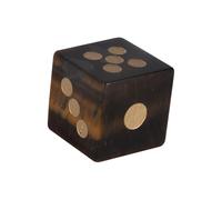 Uqezagpa Round Corner Six Sided Dices Natural Crystal Role Playing Game Math Counting Teaching Tool for Board Games Mult Sided Table Accessories for Role Playing Games