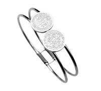 Uqezagpa Round Medallions Stainless Steel Representing Religious Faith Suitable for Daily Use and Special Event Faith